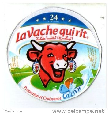 étiquette De Boite De Fromage 24 Portions" La Vache Qui Rit " ( Serie 75013829) Protection Et Croissance - Fromage