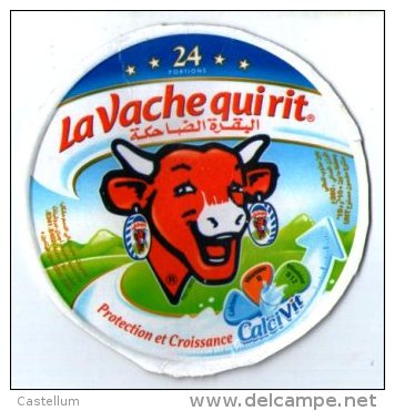 étiquette De Boite De Fromage 24 Portions" La Vache Qui Rit " ( Serie 75013832) Protection Et Croissance - Fromage