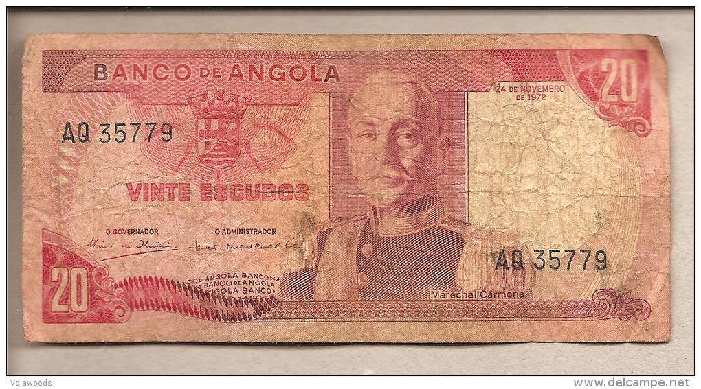 Angola - Banconota Circolata Da 20 Scudi - 1972 - Angola