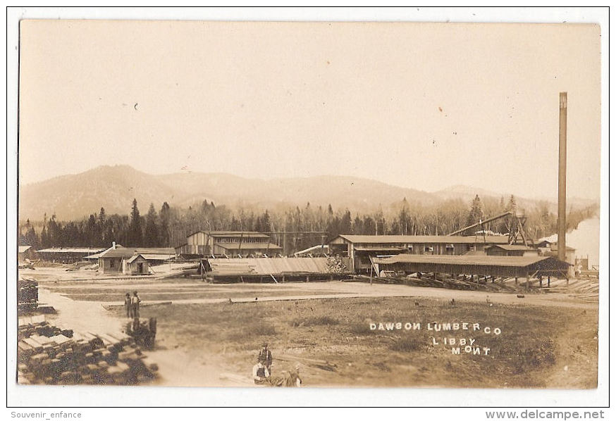 CPA Dawson Lumber Co  Libby Montana Etats Unis Scierie  Charpente - Autres & Non Classés