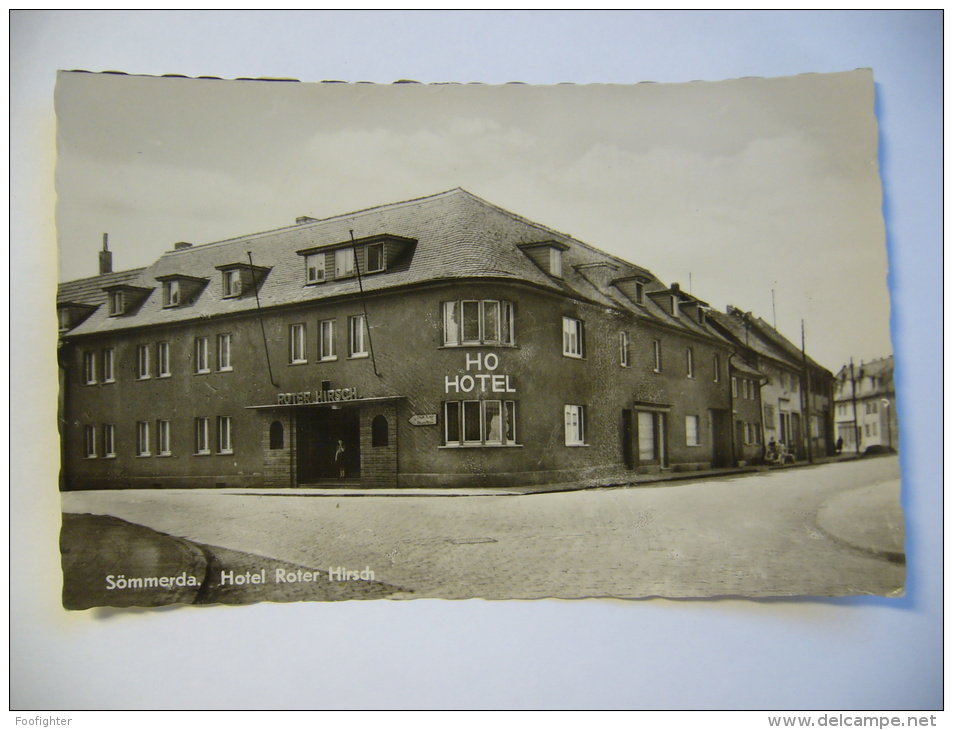 Germany: Sömmerda - Hotel Roter Hirsch - 1950's Unused Small Format - Sömmerda