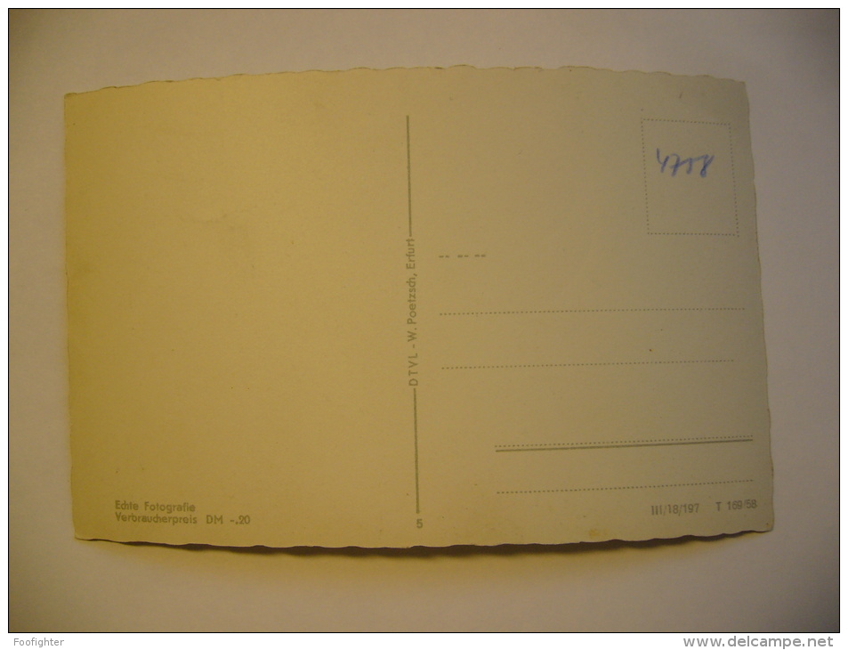 Germany: Sömmerda - Hotel Roter Hirsch - 1950's Unused Small Format - Sömmerda