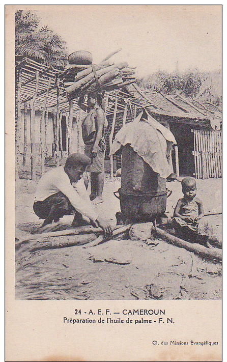 Cameroun  Préparation De L'huile De Palme - Camerún