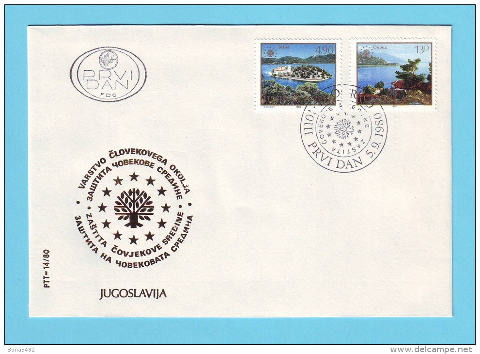 FDC YOUGOSLAVIE PAYSAGE 1980 / MNH** / BN 189 - FDC