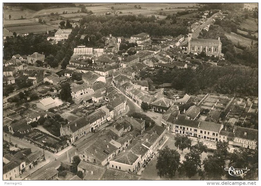 CPA-1960-40- VILLENEUVE De MARSAN-VUE AERIENNE-BE - Villeneuve De Marsan