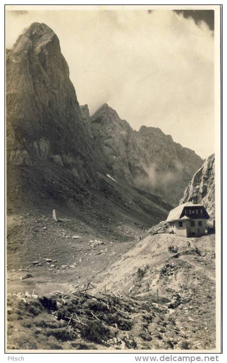 Eduard-Pichlhütte Am Wolayersee Mit Seekopf 1924 - Lesachtal