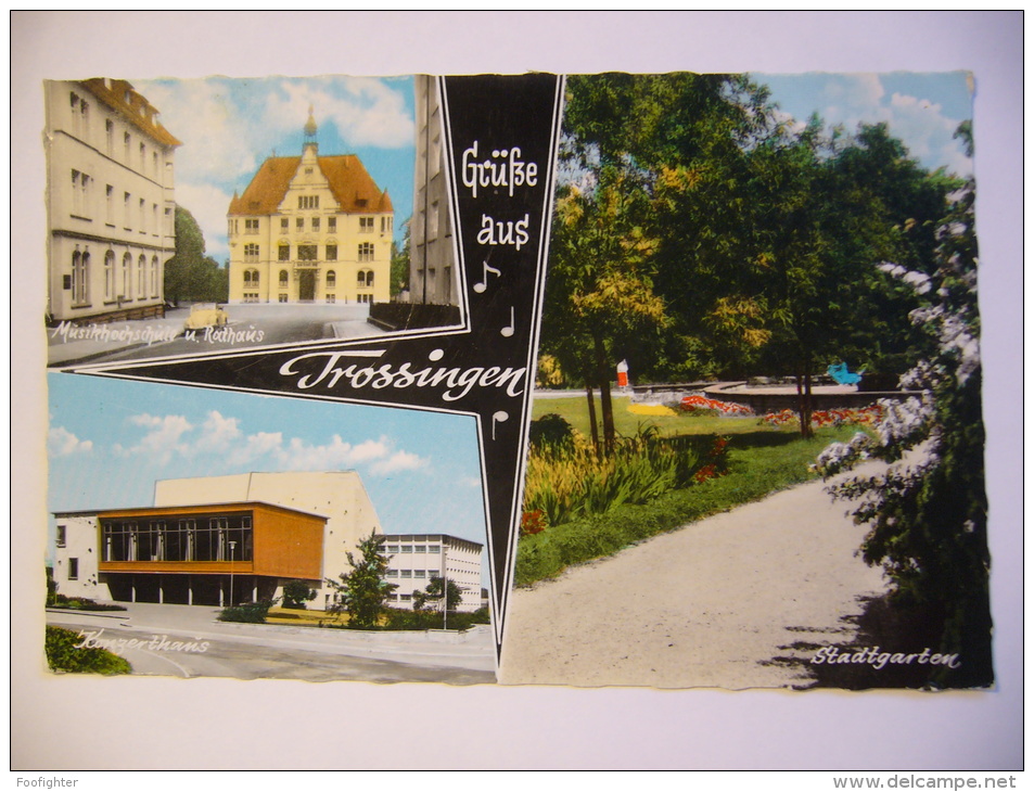 Germany: Trossingen - Rathaus Konzerthaus Stadtgarten - 1968 Used Small Format - Trossingen