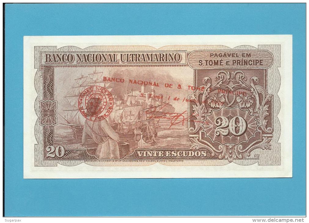 SAINT THOMAS & PRINCE - 20 ESCUDOS - 01.06.1976 - UNC. - P44 - ( Old Date 20.11.1958 ) - D. AFONSO V - Sao Tomé Et Principe