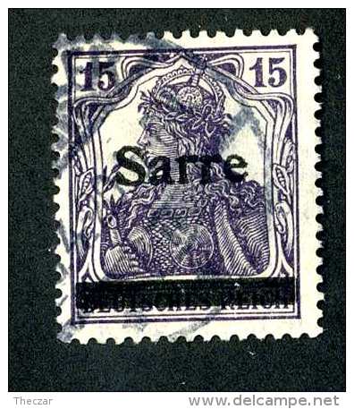 1273e  Saar 1920  Michel #7 III Signed   Used ( Cat.€6.00 )  Offers Welcome! - Usados