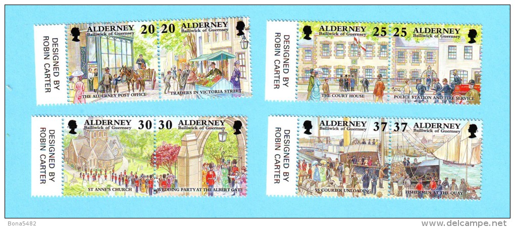 ALDERNEY CHEVAUX BATEAUX 1998 / MNH** / CV 34 - Alderney