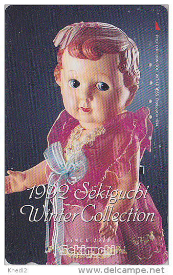 Télécarte Japon / 110-011 - Jouet - POUPEE / Sekiguchi Winter Collection - DOLL Toy Japan Phonecard - PUPPE TK - 15 - Jeux