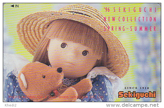 TC JAPON / 110-011 - Jouet - POUPEE & NOUNOURS / Spring Collection - Toy DOLL & TEDDY BEAR JAPAN Phonecard - PUPPE - 17 - Giochi