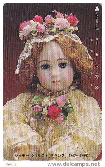 Télécarte Japon / 110-80872 - Jouet - Jolie POUPEE JUMEAU / FRANCE - DOLL Toy Japan Phonecard - PUPPE TK - 28 - Jeux