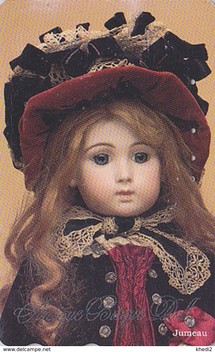 RARE TC Japon / 110-016 - POUPEE Ancienne En Porcelaine / JUMEAU FRANCE - Antique DOLL Japan Phonecard - Jouet Toy 42 - Jeux