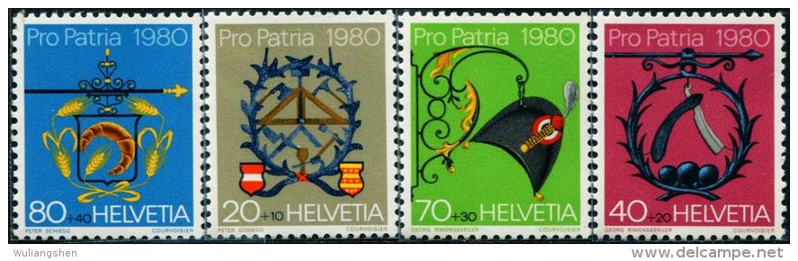 SW0061 Switzerland 1980 Industry Signs 4v MNH - Nuevos