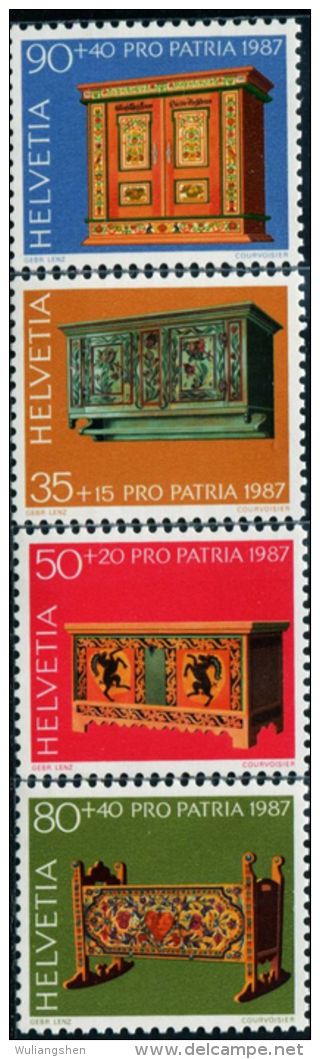 SW0068 Switzerland 1987 Museum Collections 4v MNH - Neufs
