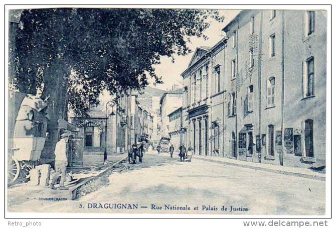 Draguignan - Rue Nationale Et Palais De Justice - Draguignan