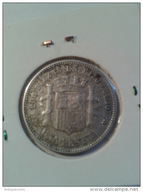 1 PESETAS 1870 "MADRID"   EN TTB+ - Münzen Der Provinzen