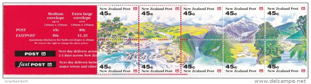 New Zealand 1992 Landscapes Booklet MNH Hang Sell - See 2nd Scan - Booklets