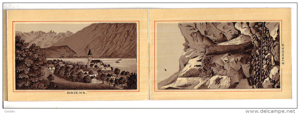 Oberland Bernois, Livre-Dépliant de 24 Lithos format 8X12, Editeur Damon, Coulin Genève