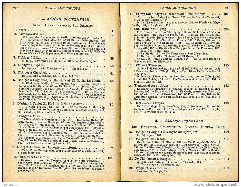 Guide Bleu Algérie-Tunisie, Ed. Hachette, 1930 - Géographie