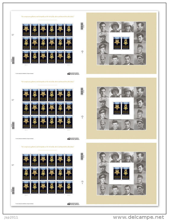 USA 2013 Scott 4822-4823, New Medal Of Honor: World War II Forever Stamps WITH DIE CUTS, MNH (**) - Nuevos