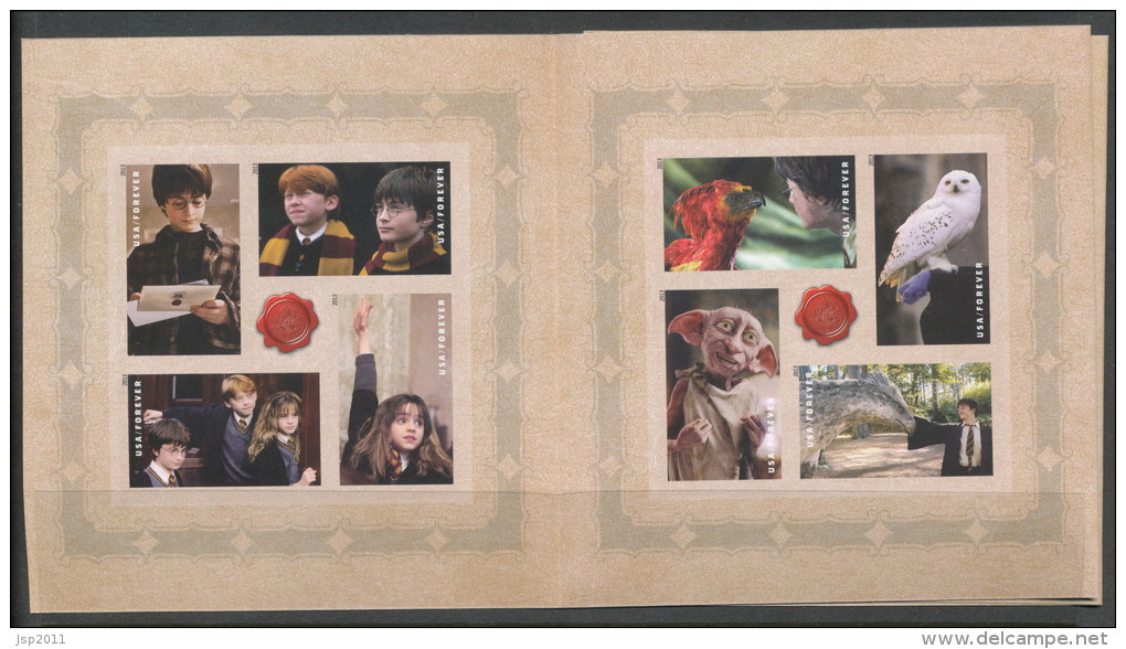 USA 2013 Scott 4825-4844, Harry Potter Forever Stamps. Booklet Of 20, WITHOUT DIE CUTS, MNH (**) - 1981-...