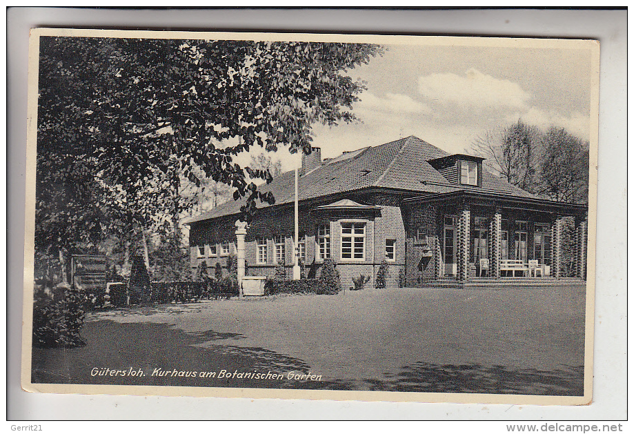 4830 GÜTERSLOH, Kurhaus Am Botanischen Garten, Rückseitig Dünne Stellen - Guetersloh