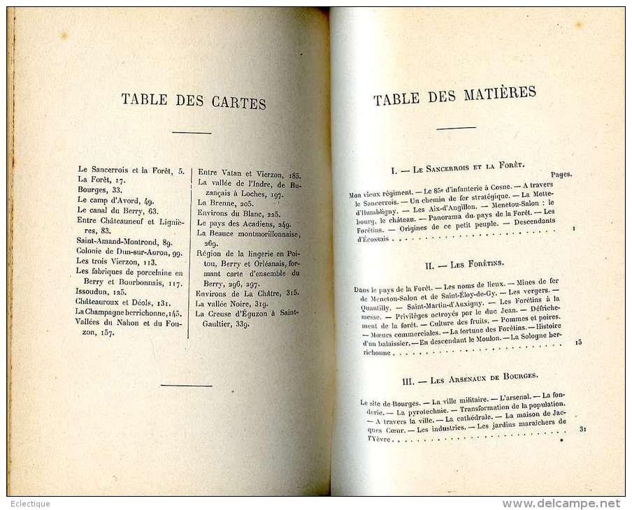 Voyage En France, Centre-Est : Berry Et Poitou Oriental, Par ARDOUIN-DUMAZET, Ed. Berger-Levrault, 1901 - Centre - Val De Loire