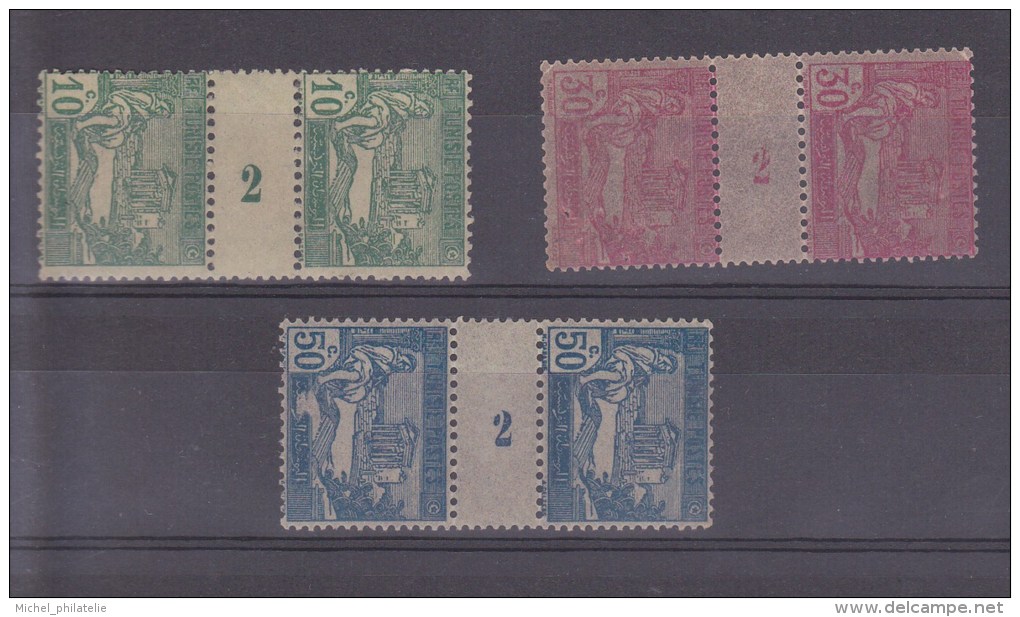 TunisieMillisesimes 76/78* Charniere Tres Légeres - Used Stamps