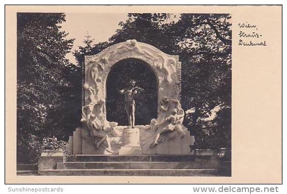 Austria Vienna Strauss Denkmal Real Photo - Sonstige & Ohne Zuordnung