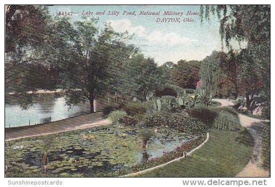 Ohio Dayton Lake And Lilly Pond National Military Home 1907 - Dayton