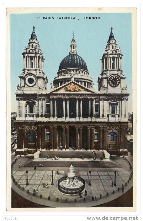 CP, ANGLETERRE-LONDON, St PAUL'S CATHEDRAL, Voyagé - St. Paul's Cathedral