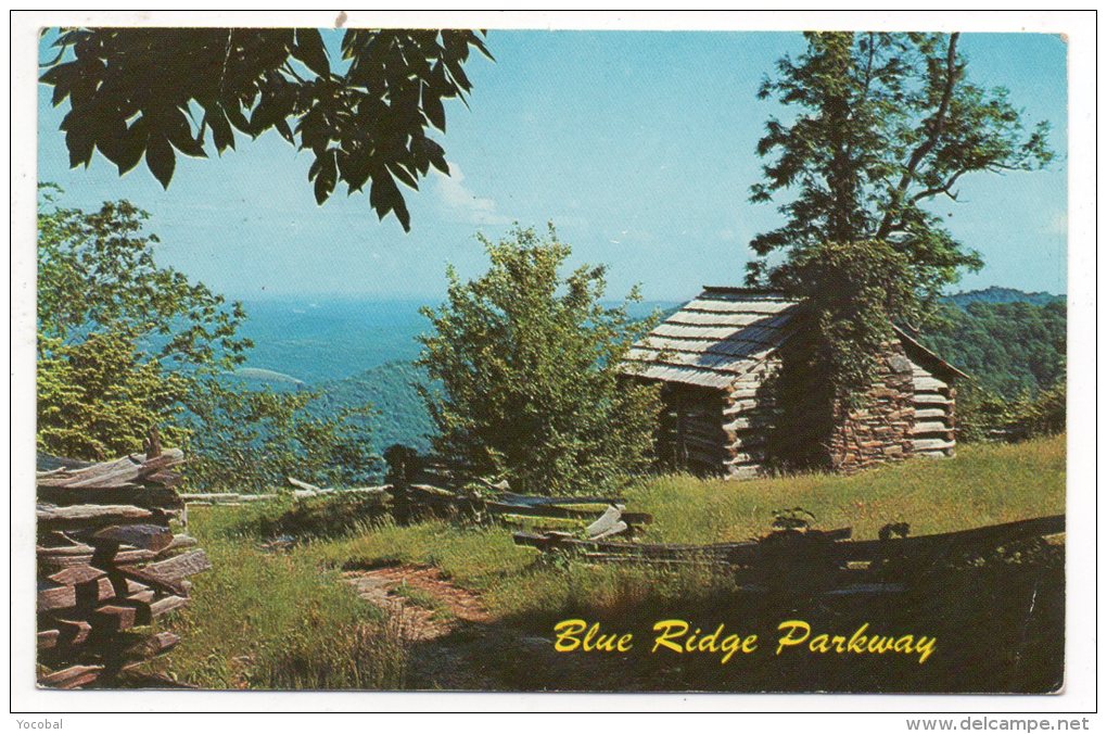 CP, ETATS-UNIS, NORTH CAROLINA, VIRGINIA, BLUE RIDGE PARKWAY, Voyagé En 1963 - Autres & Non Classés