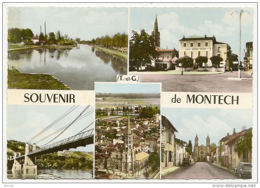 MONTECH Souvenir Multivues (SPADEM) Tarn & Garonne (82) - Montech