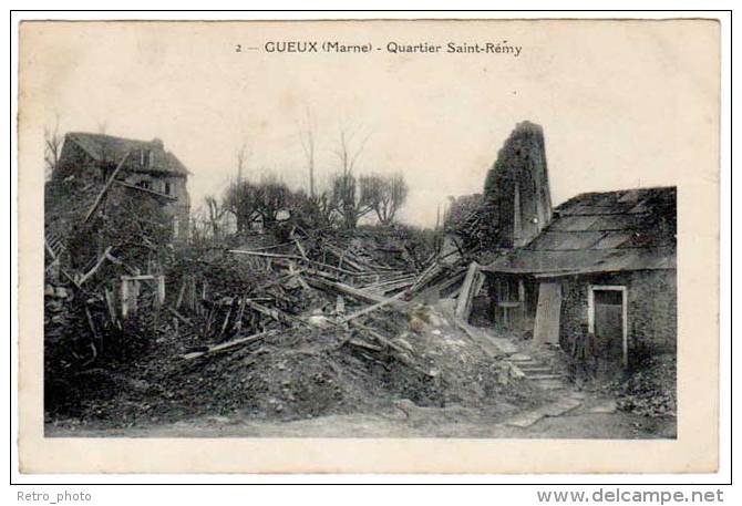 Gueux - Quartier Saint-Rémy (ville Détruite / Guerre) - Autres & Non Classés