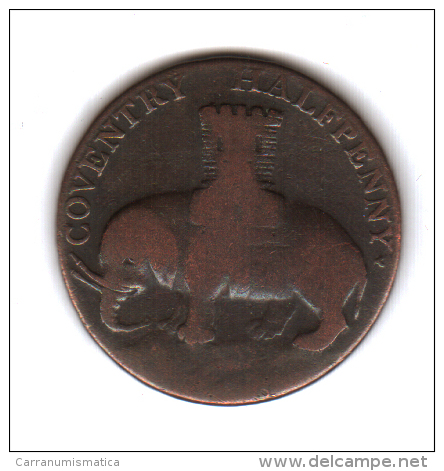 COVENTRY - Half Penny Token ( 1792 ) - Lady Godiva - Notgeld