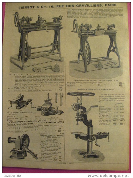 Tiersot & Cie/ Constructeurs Brevetés/Catalogue/Machin Es Outils/COULOMMIERS/Seine Et Marne /1904  CAT36 - Autres & Non Classés