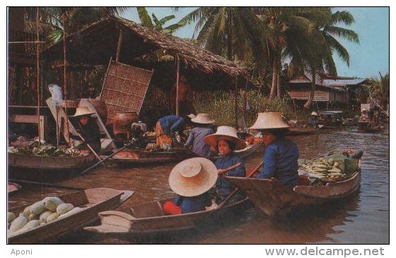 Damnernsaduak Floating Market ) - Thaïlande