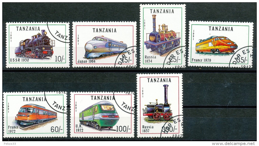 Tansania  -  Mi.Nr.  1022 - 1028   -   Gestempelt - Tanzania (1964-...)