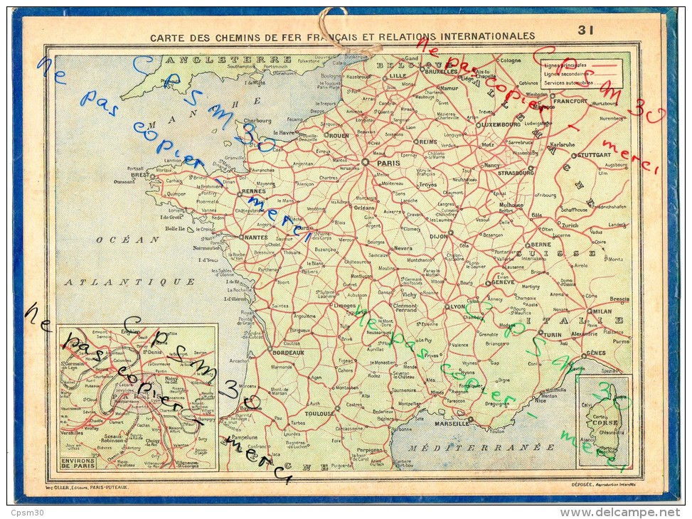 CALENDRIER GF 1958 - Parc De SCEAUX; Imprimeur Oller - Grand Format : 1941-60