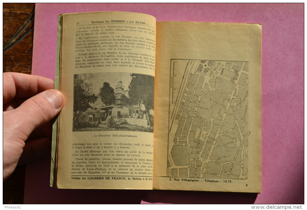 ALGER-GUIDE 1936 Bon état 17ème édition Guide Touristique Et Pratique D´Alger - Non Classés