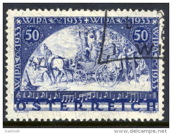 AUSTRIA 1933 WIPA Philatelic Exhibition On Granite Paper, Fine Used.   Michel 556 - Usados
