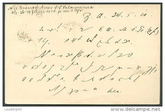 ARGENTINA TO GERMANY Card 1910 VF - Briefe U. Dokumente