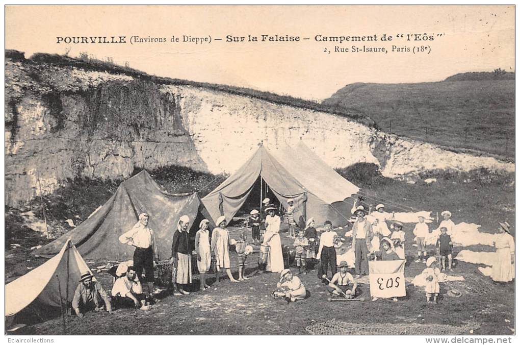 Pourville   76    Campement De L'Eos  (colonie De Vacances ? 75018 Paris) - Autres & Non Classés