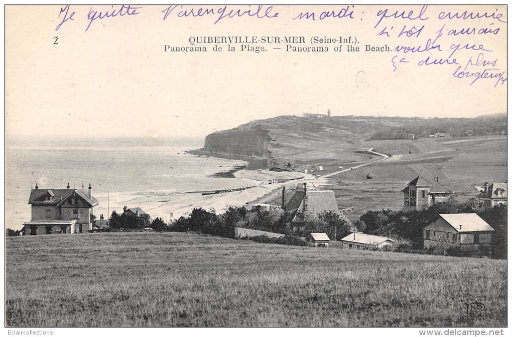 Quiberville    76      Panorama De La Plage - Autres & Non Classés