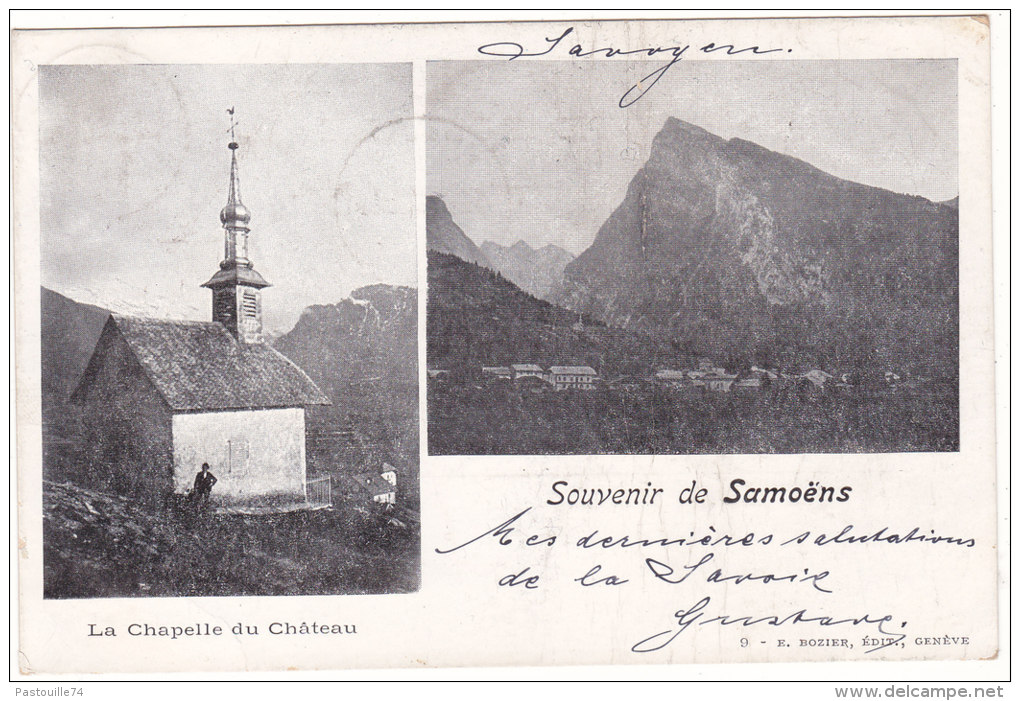 Souvenir  De  Samoëns     La  Chapelle  Du  Château - Samoëns