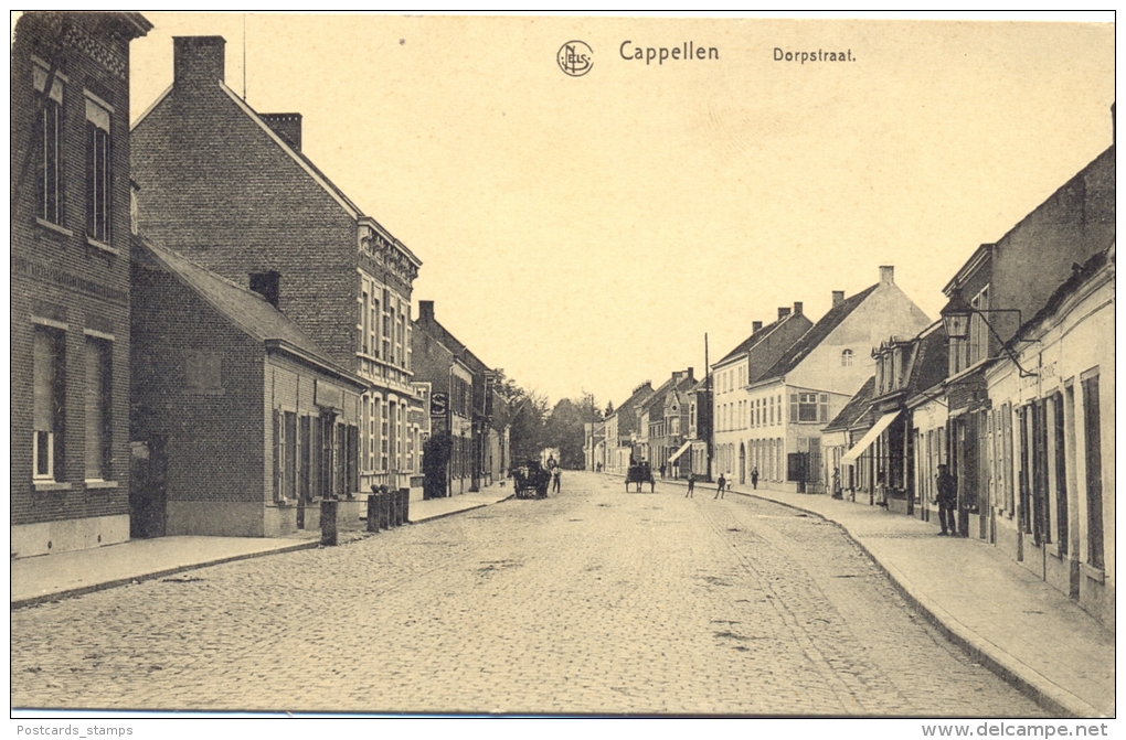 Belgien, Cappelen, Dorpstraat, Feldpost 1915 - Kapellen