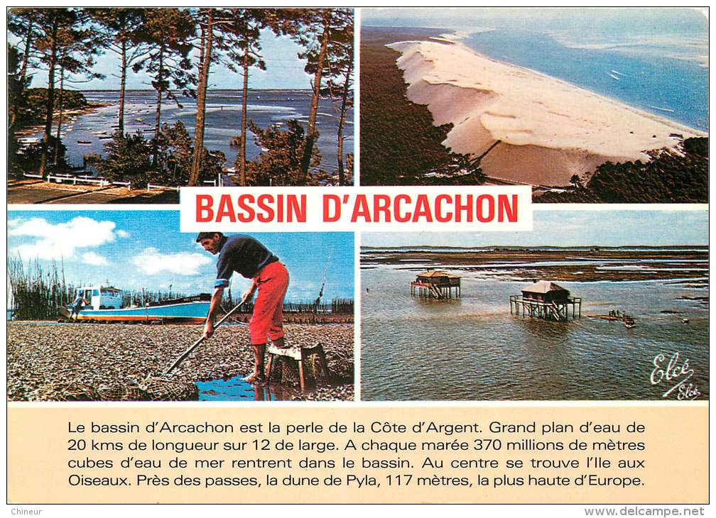 BASSIN D'ARCACHON CARTE MULTIVUES - Arcachon