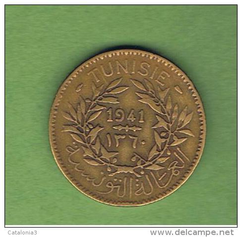 TUNEZ - PROTECTORADO FRANCES -  2 Francs  1941  KM248 - Tunisia